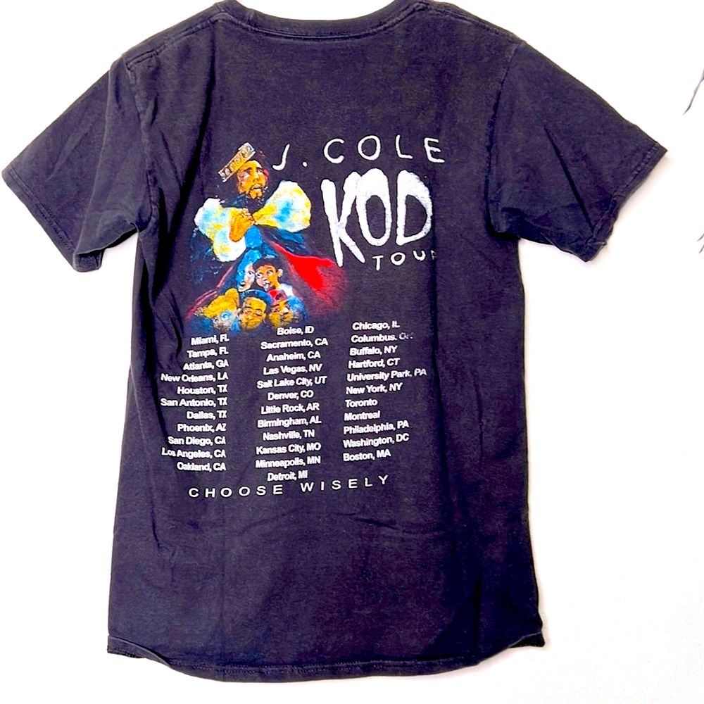 J Cole tour shirt